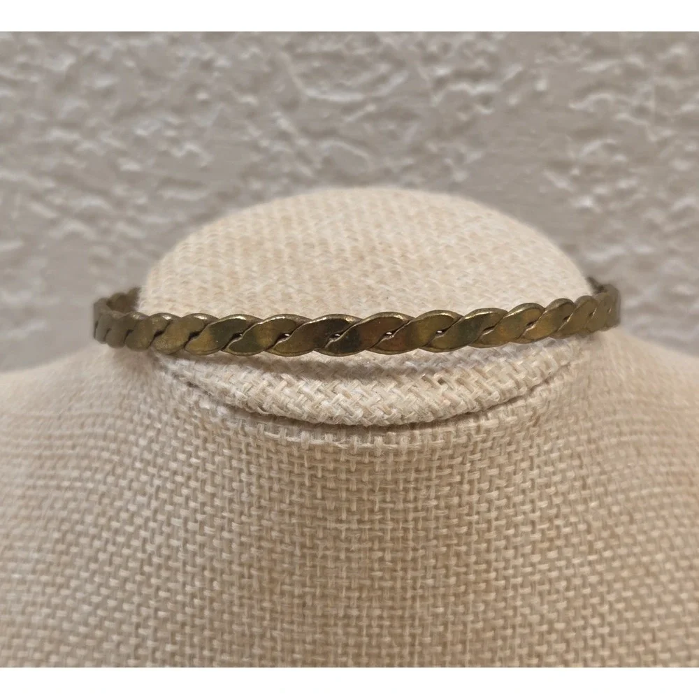 Two Vintage Brutalist Mexican Bangle Bracelets 8